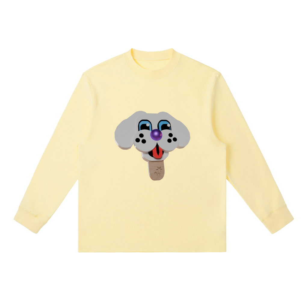 Good Dog Ice cream Crewneck Long-Sleeve T-Shirt