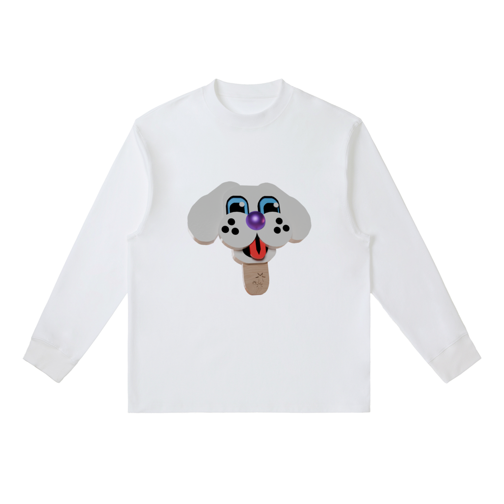Good Dog Ice cream Crewneck Long-Sleeve T-Shirt