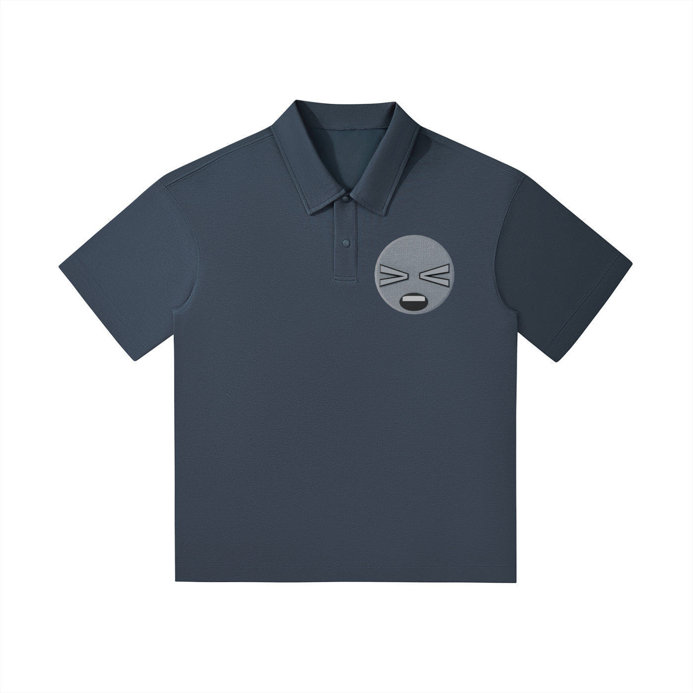 smiley face Short-Sleeve Polo