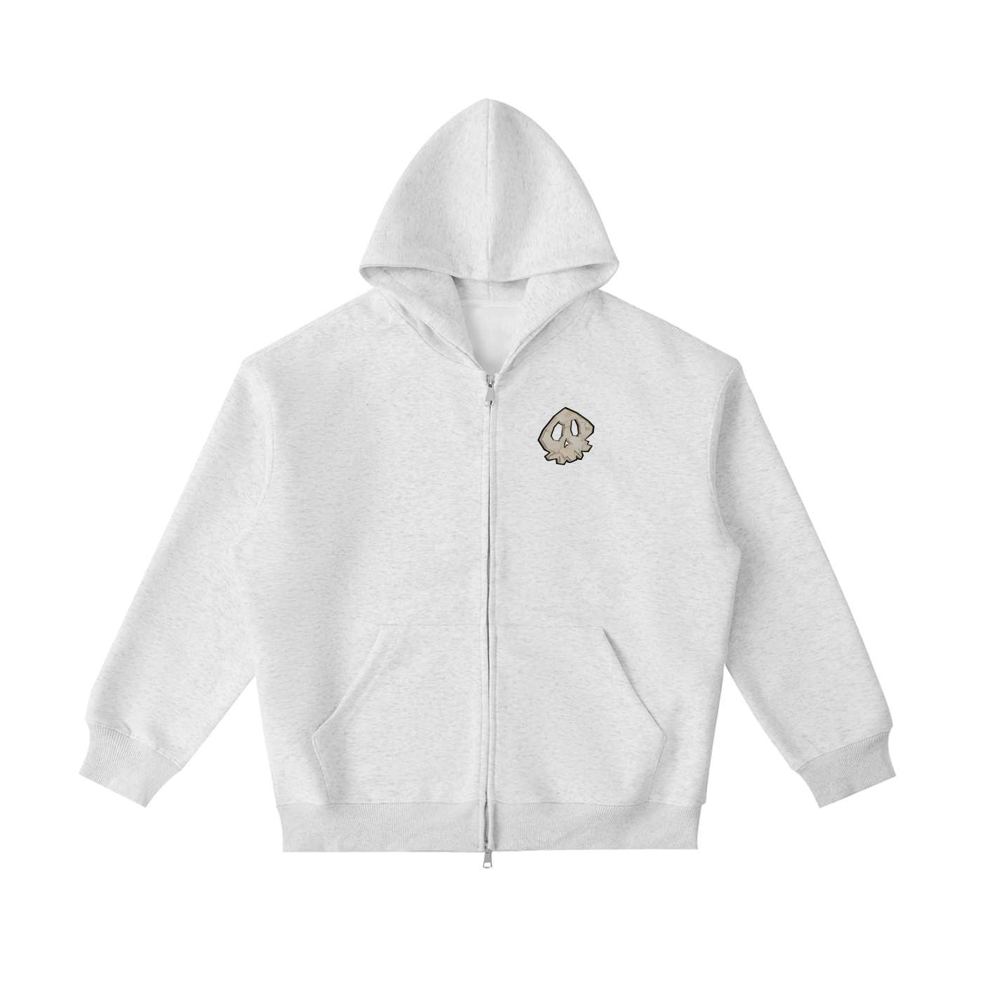 skull face Heavyweight Pocket Hoodie