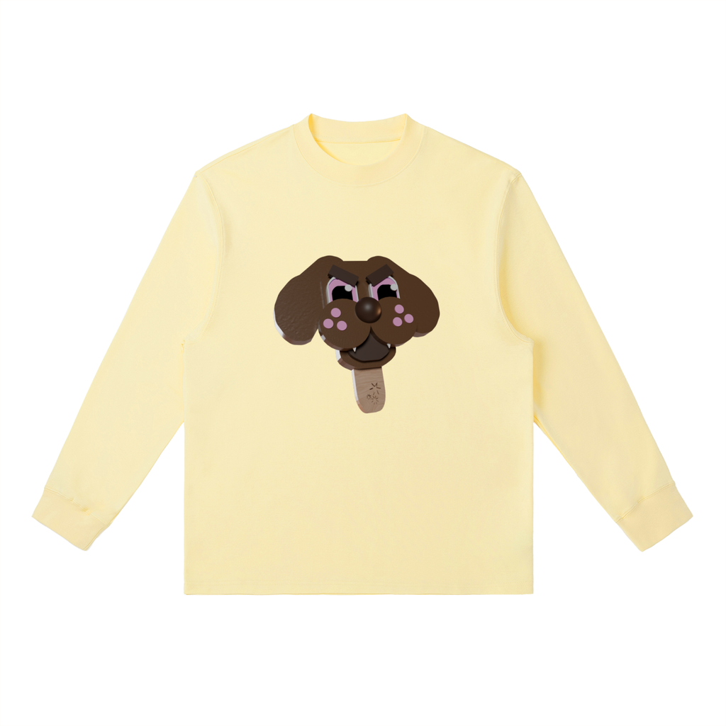 evil dog ice cream Essential Crewneck Long-Sleeve T-Shirt