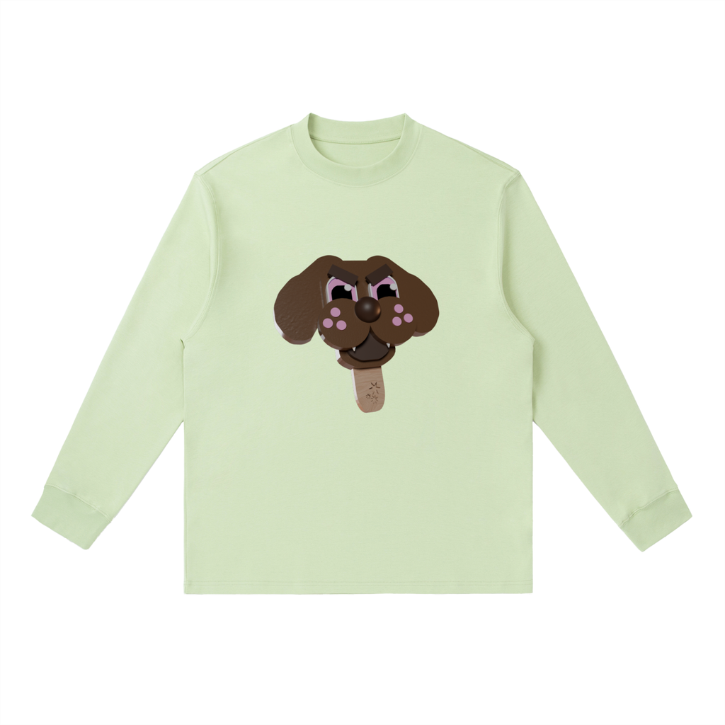 evil dog ice cream Essential Crewneck Long-Sleeve T-Shirt