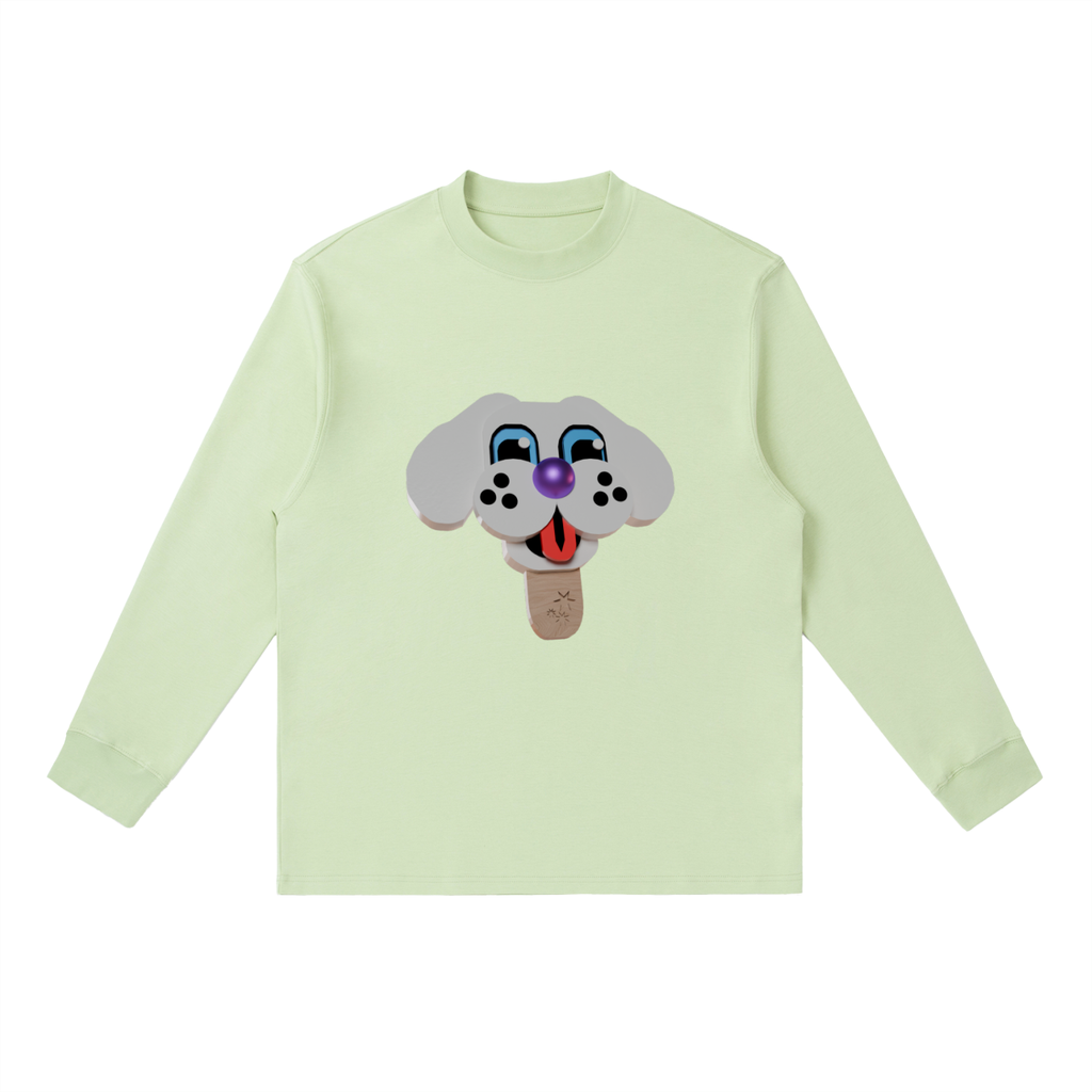 Good Dog Ice cream Crewneck Long-Sleeve T-Shirt