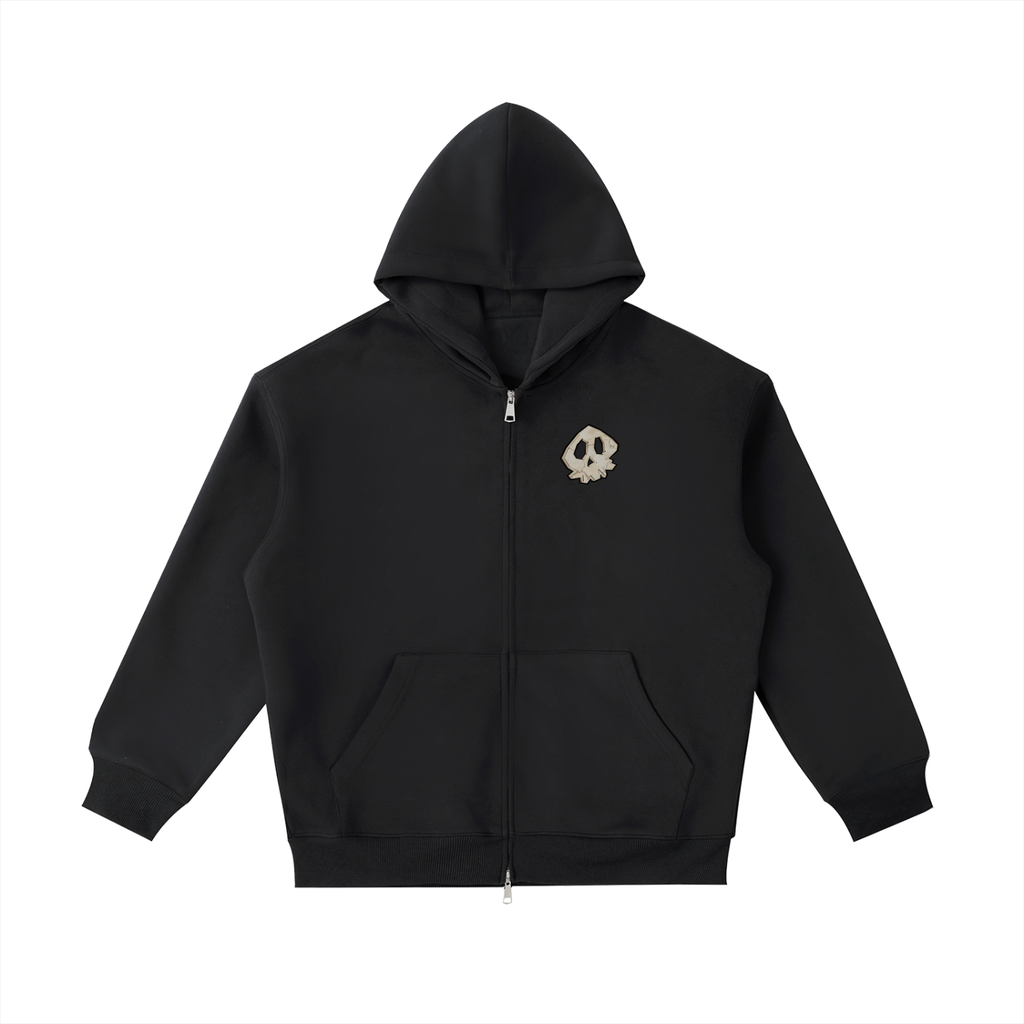 skull face Heavyweight Pocket Hoodie