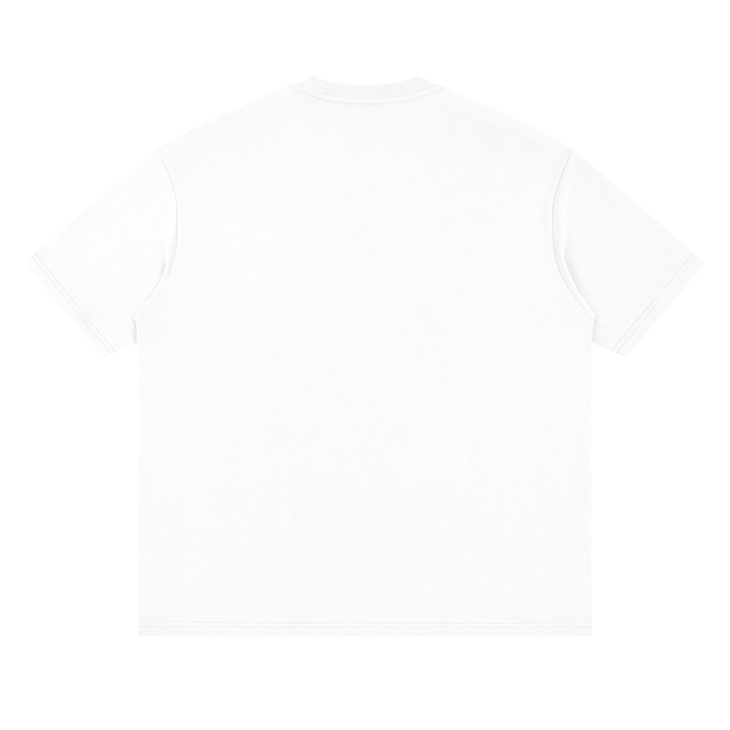 ice cream face Streetwear Loose Drop Shoulder T-Shirt