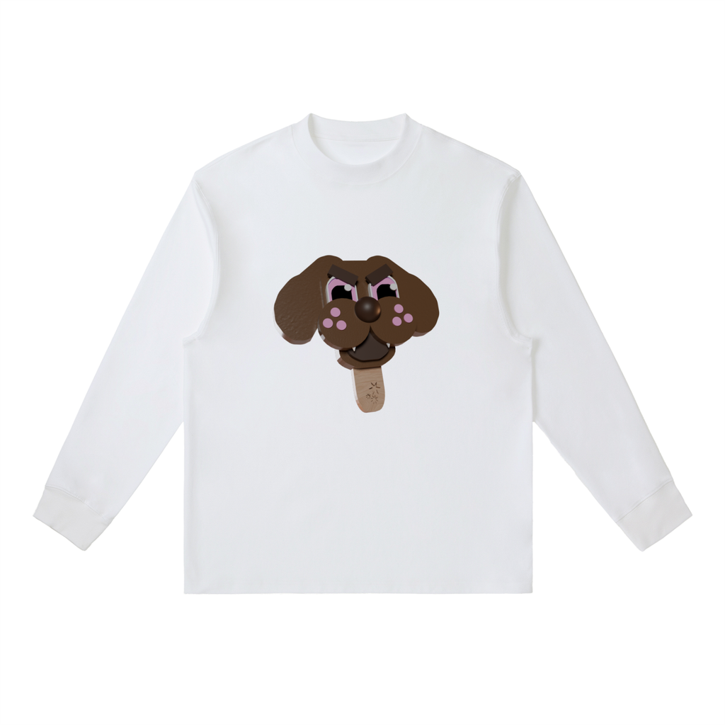 evil dog ice cream Essential Crewneck Long-Sleeve T-Shirt