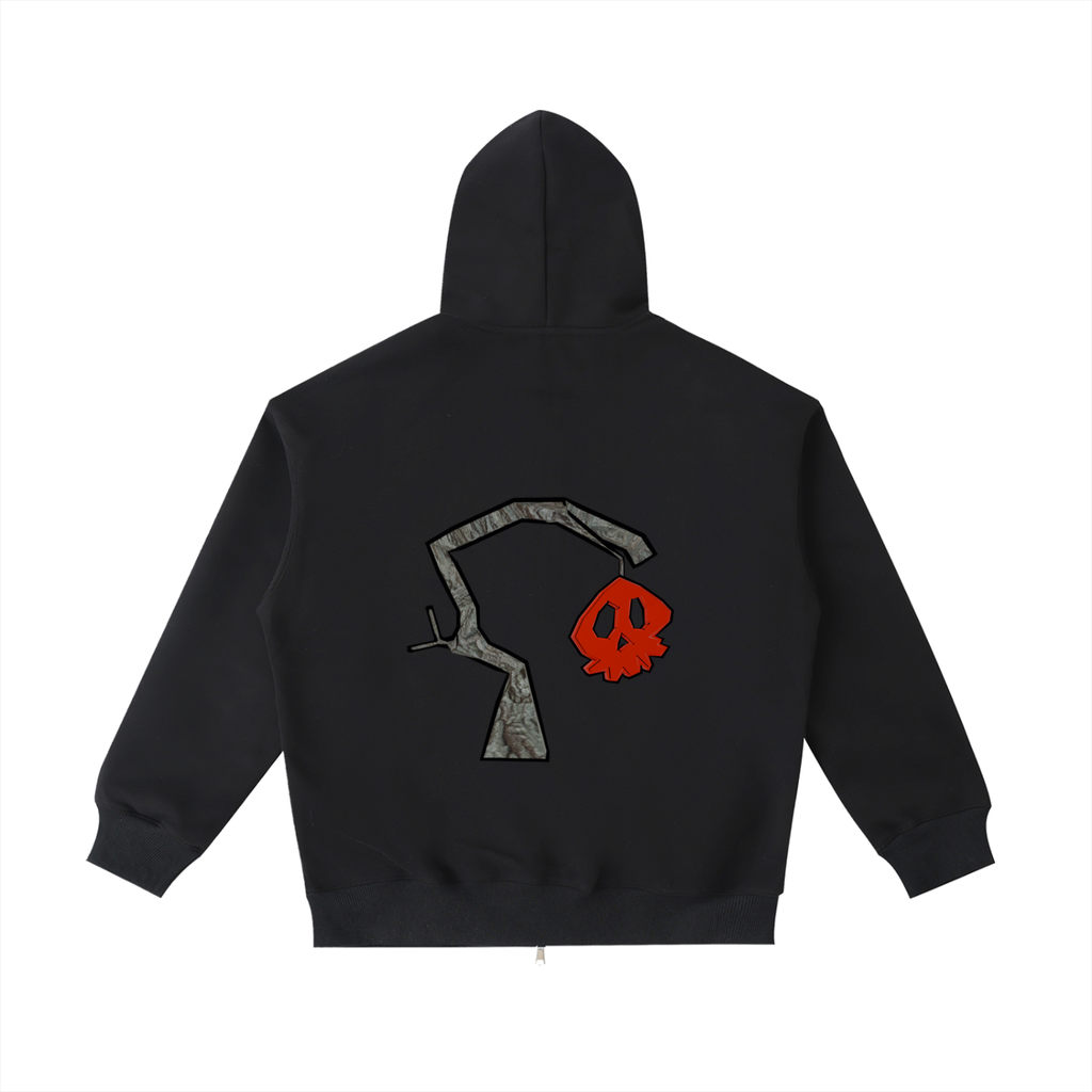 skull face Heavyweight Pocket Hoodie