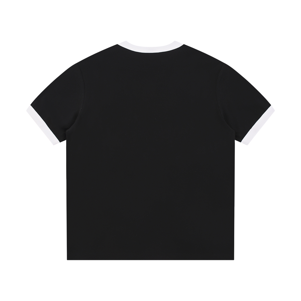Lollipops Contrast Edge Ribbed Crewneck T-Shirt