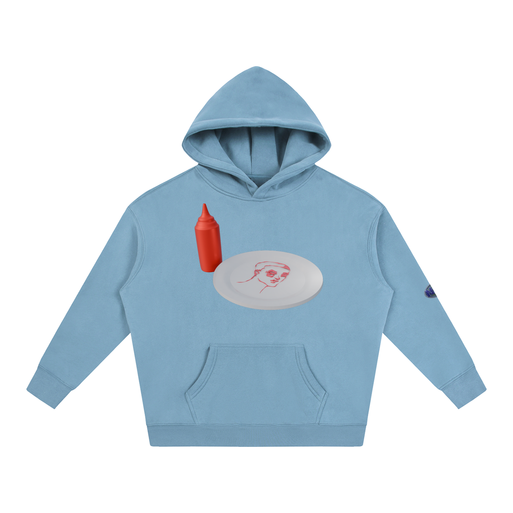 Phaeron-character design ketchup Oversize Fleeced Hoodie